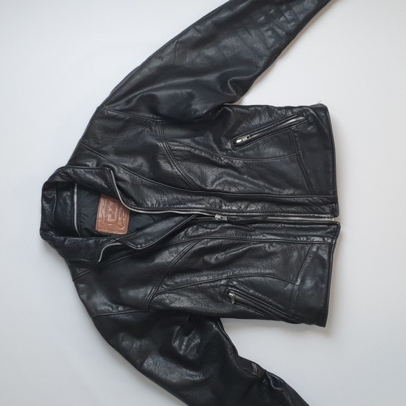 VIntage Walter Dyer Leather Moto Jacket - Picture 3 of 12